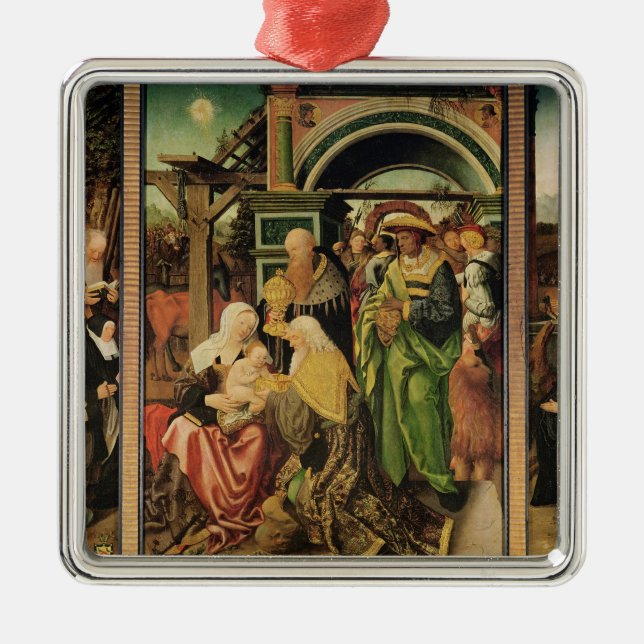 Ornamento De Metal Adoração dos Magi 2 (Frente)