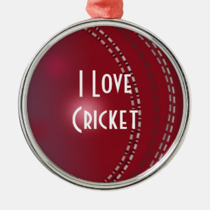 Ornamento De Metal Adoro Cricket, design personalizado.