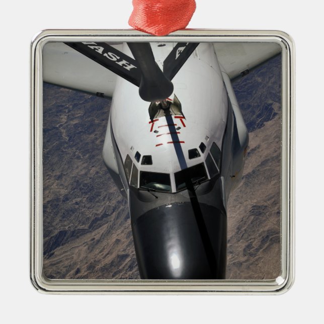 Ornamento De Metal Aeronave de reconhecimento comum de Rivet RC-135 (Frente)