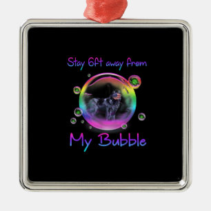 Ornamento De Metal Afastem-Se 6 Metros Do Meu Presente De Cachorro Da