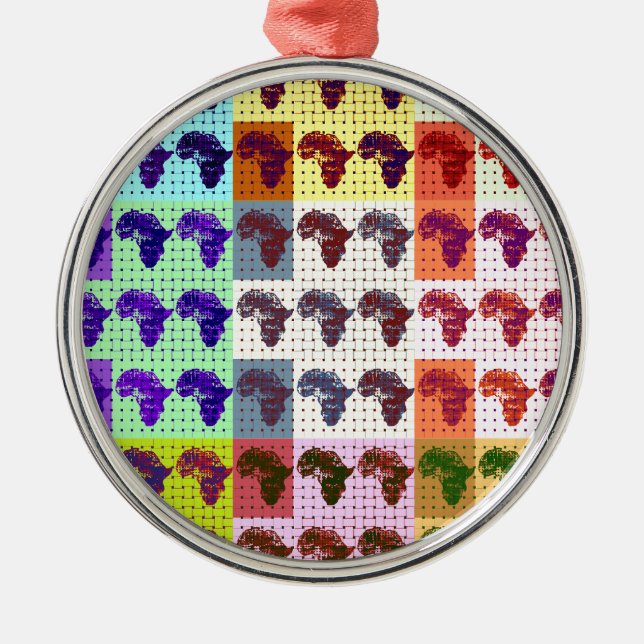 Ornamento De Metal África (Frente)