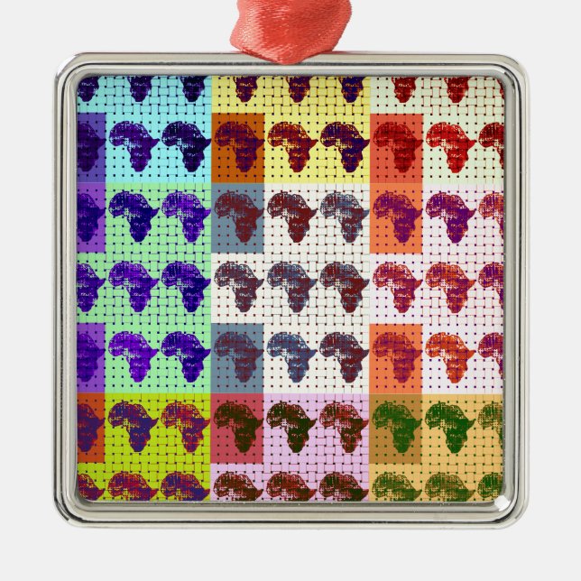 Ornamento De Metal África (Frente)