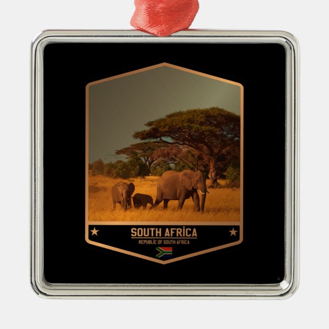 Ornamento De Metal África do Sul (Frente)