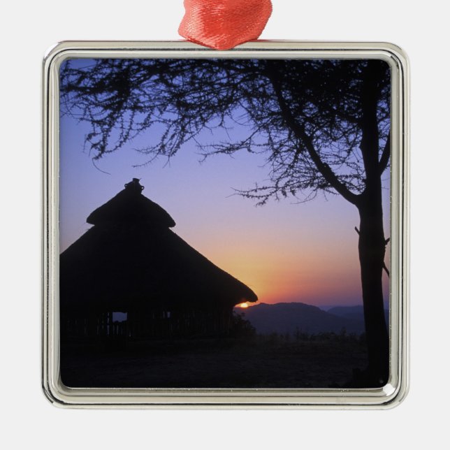 Ornamento De Metal África, Etiópia, Região do Rio Omo, Sunset over (Frente)