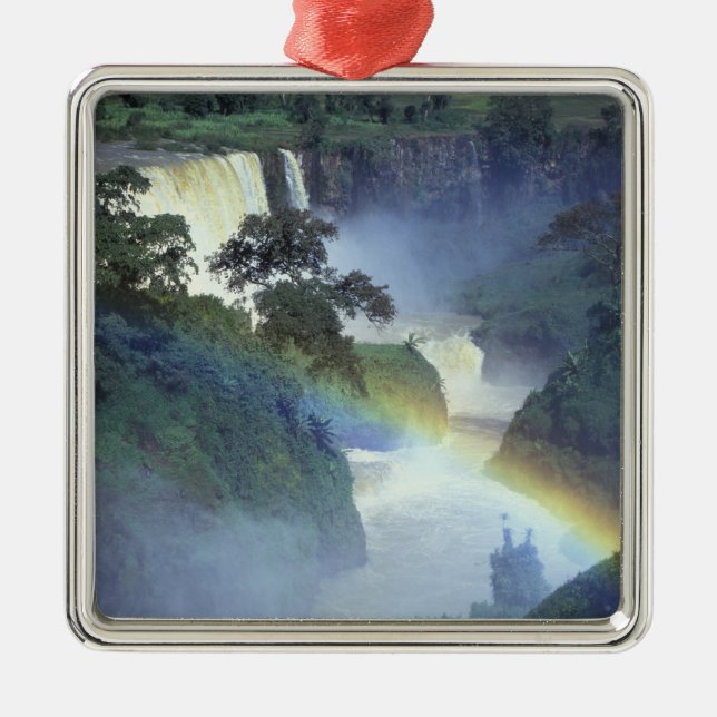 Ornamento De Metal África, Etiópia, Rio Nilo Azul, Catarata. (Frente)