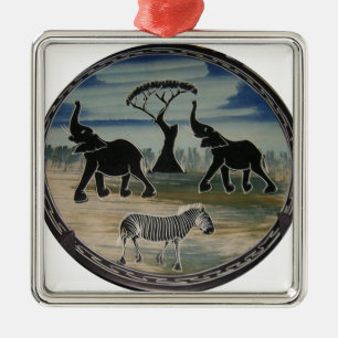 Ornamento De Metal África Quênia Lindo e Legítima Vida Selvagem