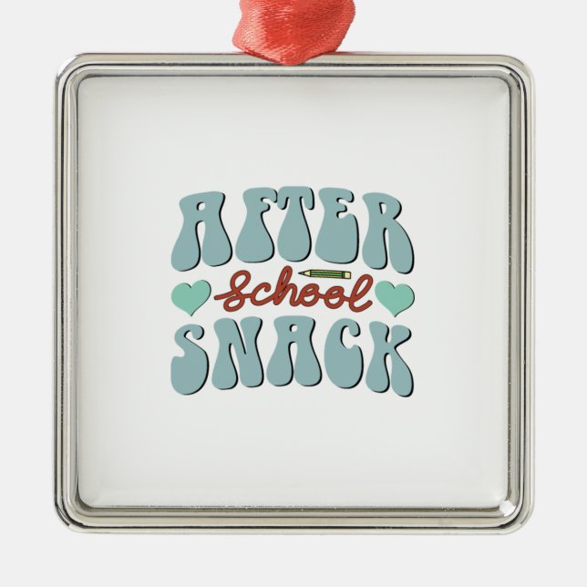 Ornamento De Metal After School Snack (Frente)