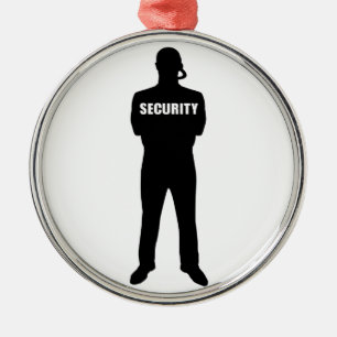 Ornamento De Metal Agente de segurança