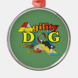 Ornamento De Metal Agilidade de Borda Collie