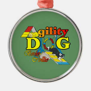 Ornamento De Metal Agilidade de Borda Collie