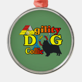 Ornamento De Metal Agilidade de Collie Rough