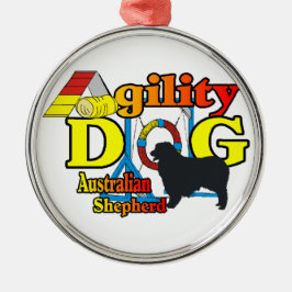 Ornamento De Metal Agilidade de Pastor Australiana