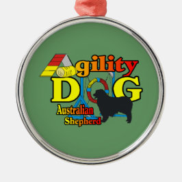 Ornamento De Metal Agilidade de Pastor Australiana