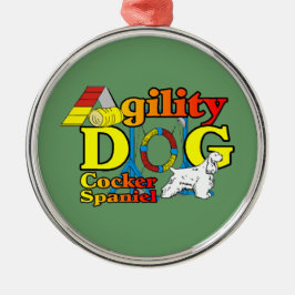 Ornamento De Metal Agilidade do coker Spaniel
