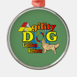 Ornamento De Metal Agilidade do ouro Retriever