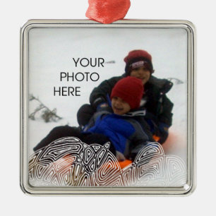 Ornamento De Metal Agitação branca