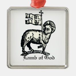 Ornamento De Metal Agnus Dei The Paschal Lamb of God Fine Art 