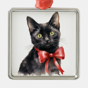 Ornamento De Metal ÁGUA bonito, NATAL PRETO