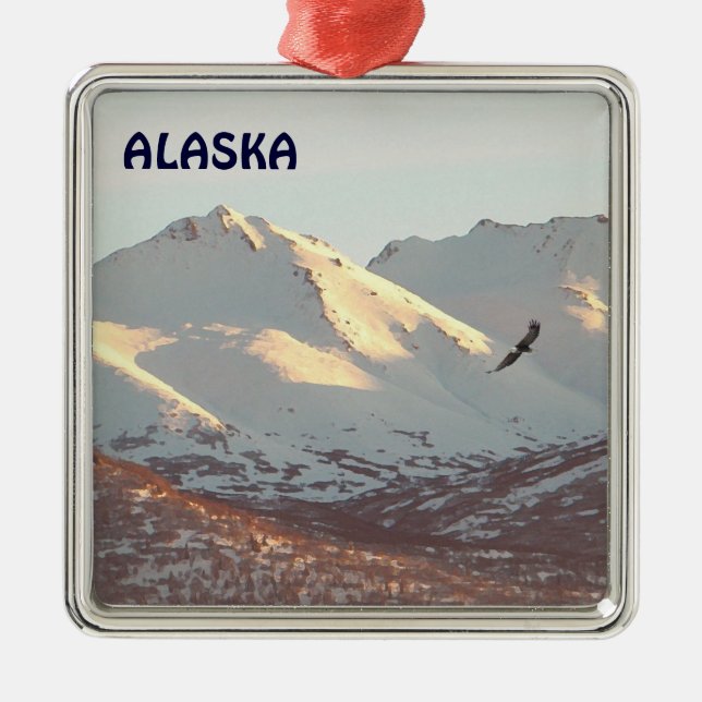 Ornamento De Metal águia-de-inverno (Frente)