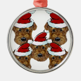ORNAMENTO DE METAL AIREDALE TERRIER