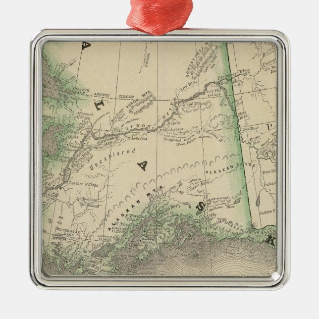 Ornamento De Metal Alaska 9 (Frente)