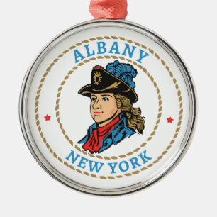 Ornamento De Metal Albany New York Colonial