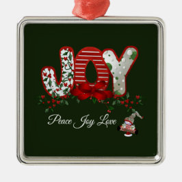 Ornamento De Metal Alegria de Natal