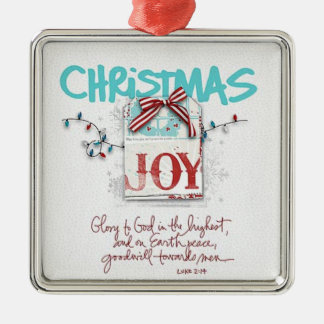 Ornamento De Metal Alegria do Natal