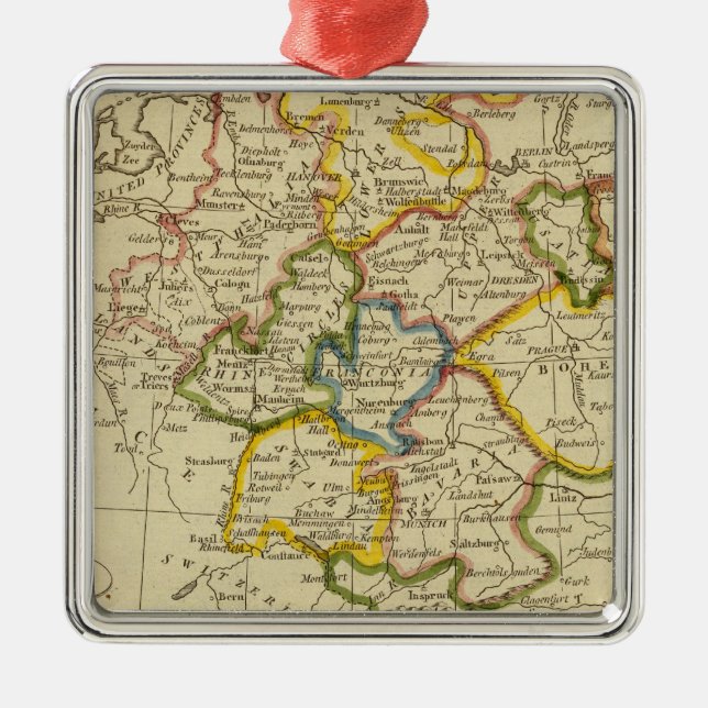 Ornamento De Metal Alemanha 3 (Frente)