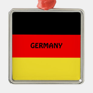 Ornamento De Metal Alemanha:Bandeira da Alemanha