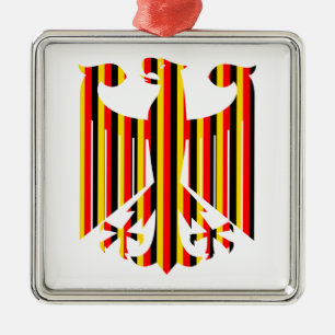 Ornamento De Metal Alemão Eagle