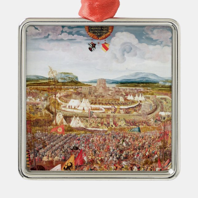 Ornamento De Metal Alesia Besieged por Júlio César (Frente)