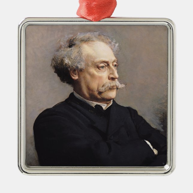 Ornamento De Metal Alexandre Dumas Fils 1886 (Frente)