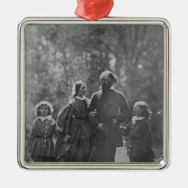Ornamento De Metal Alfred, senhor Tennyson (Frente)