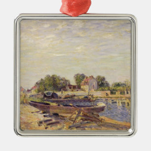 Ornamento De Metal Alfred Sisley o Loing no Santo-Mammes
