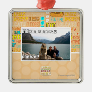 Ornamento De Metal Alguém disse o cheeze?