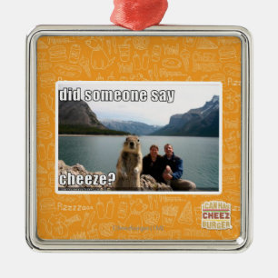 Ornamento De Metal Alguém disse o cheeze?