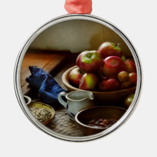 Ornamento De Metal Alimentos - Frutas - Prontos para o café da manhã