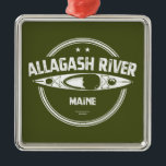 Ornamento De Metal Allagash River Maine Kayak<br><div class="desc">O rio Allagash é um afluente do Santo rio John,  com cerca de 65 milhas de extensão,  no norte Maine,  nos Estados Unidos.</div>