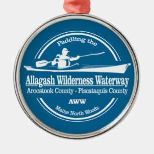 Ornamento De Metal Allagash Wilderness Waterway