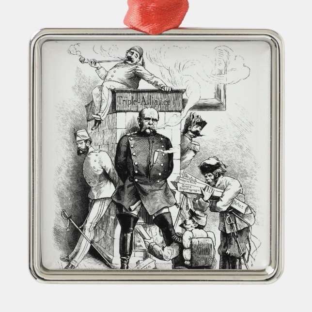 Ornamento De Metal Alliance triplo, 'de Bismarck (Frente)