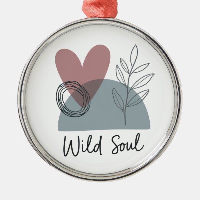 Ornamento De Metal Alma Selvagem (Frente)