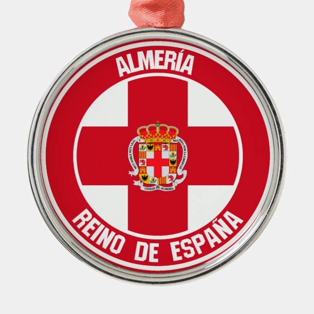 Ornamento De Metal Almería Round Emblem (Frente)