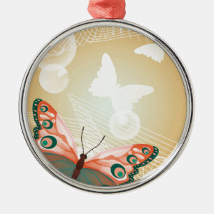 Ornamento De Metal Aloha Havaiano Borboleta Casamento Amor Arte Desti