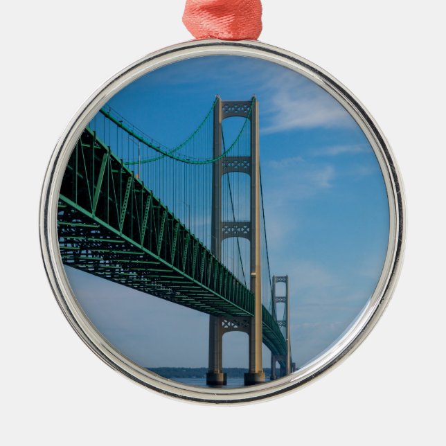 Ornamento De Metal Along Mackinac Bridge (Frente)