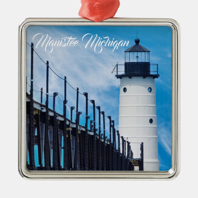 Ornamento De Metal Along Manistee (Frente)