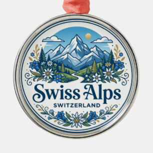 Ornamento De Metal Alpes Suíços Suíça