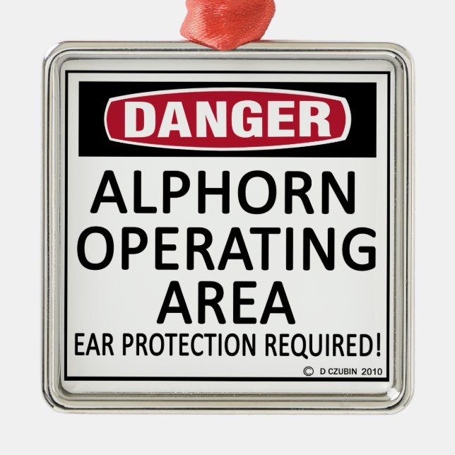 Ornamento De Metal Alphorn de área operacional (Frente)