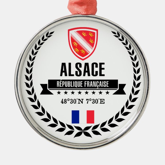 Ornamento De Metal Alsace (Frente)