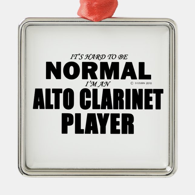 Ornamento De Metal Alto Clarinet Normal (Frente)